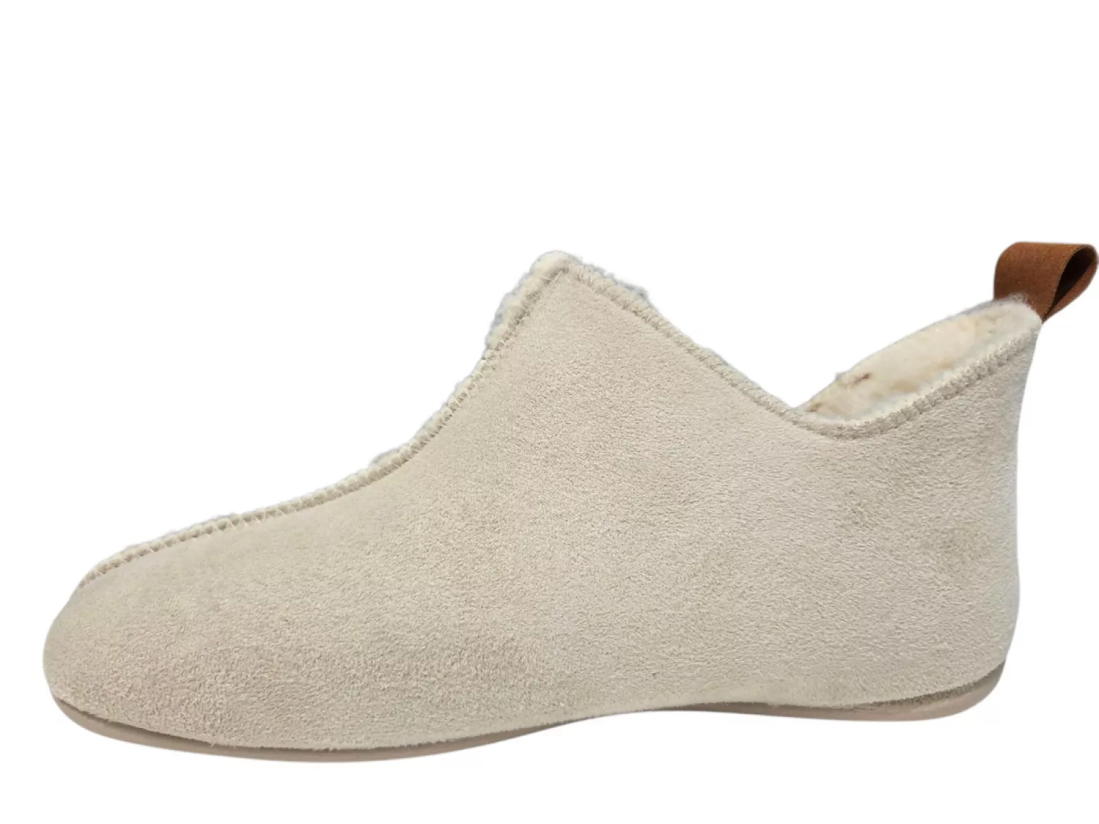Q Fit Q Fit Madrid Suede Beige Gesloten Dames Pantoffels