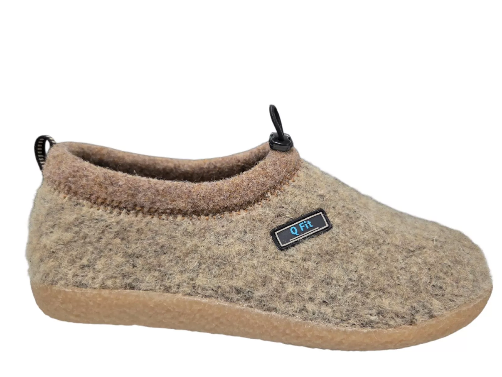 Q Fit Q Fit Ronald Wollen Beige Gesloten Heren Pantoffels