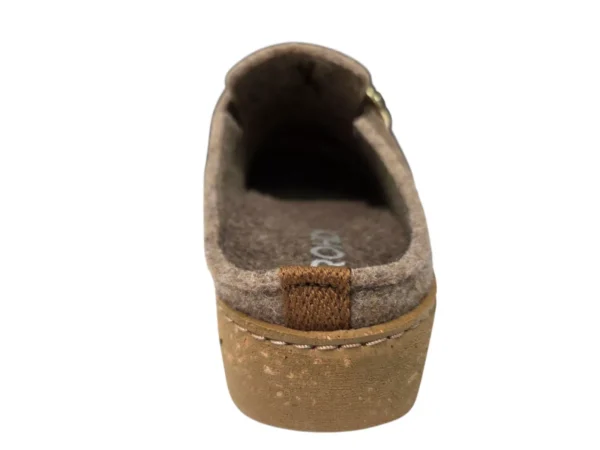 Rohde Rohde Beige Vilten Open Pantoffels Dames