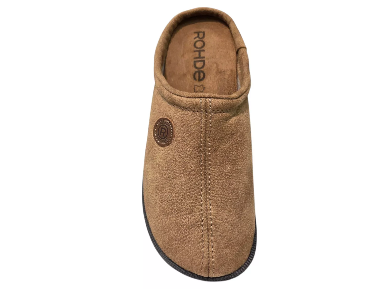 Rohde Rohde Beige Leren Open Pantoffels Heren