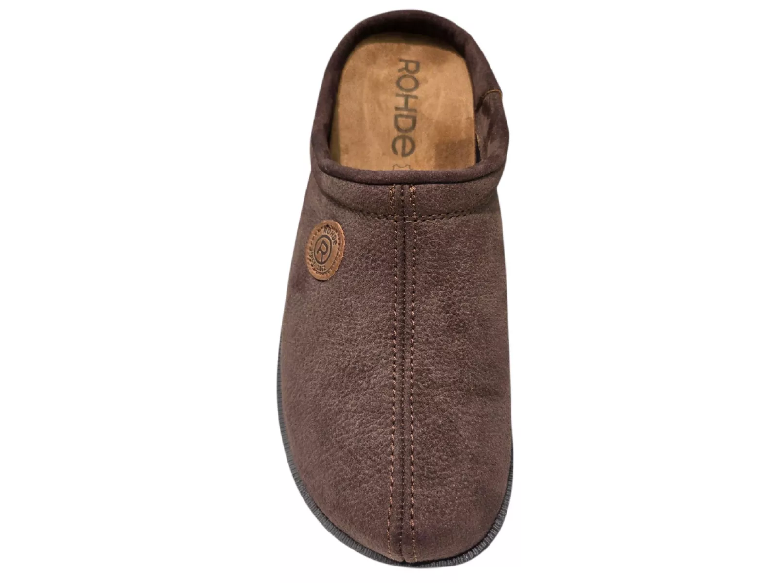 Rohde Rohde Bruine Leren Heren Open Pantoffels