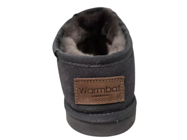 Warmbat Warmbat Conner Men Suede Charcoal gesloten Pantoffels