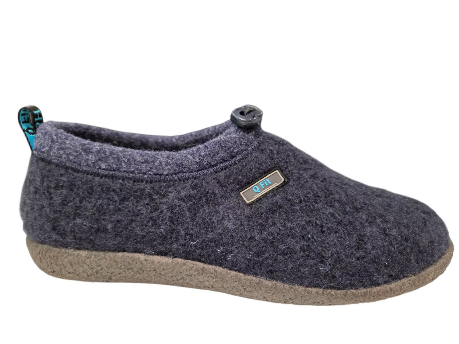 Q Fit Q Fit Ronald Blauwe Vilten Gesloten Heren Pantoffels