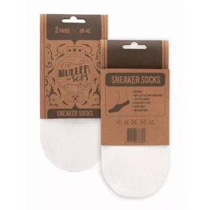 Muller And Sons Muller And Sons Sneaker Socks Wit 43-46