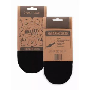 Muller And Sons Muller And Sons Sneaker Socks Zwart 39-42