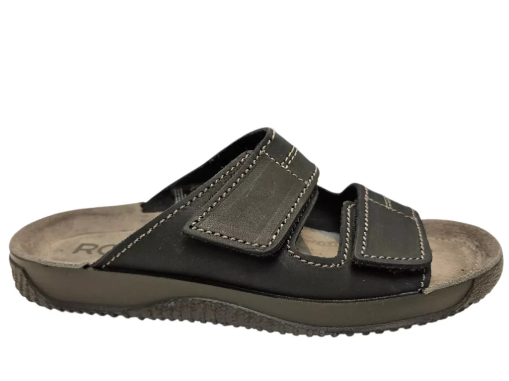 Rohde Rohde 1987 90 Zwarte Nubuck Heren Slippers