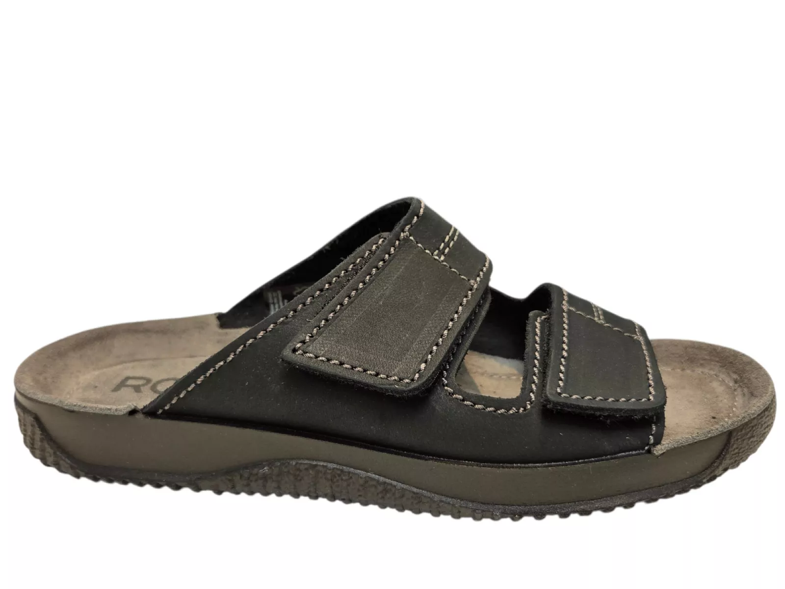 Rohde Rohde 1987 90 Zwarte Nubuck Heren Slippers