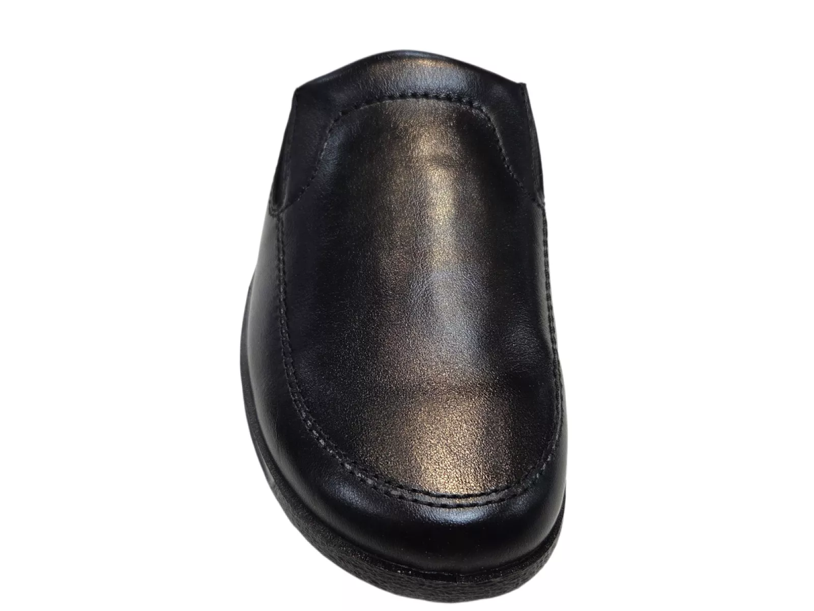 Rohde Rohde 2776 90 Zwarte Leren Heren Pantoffels