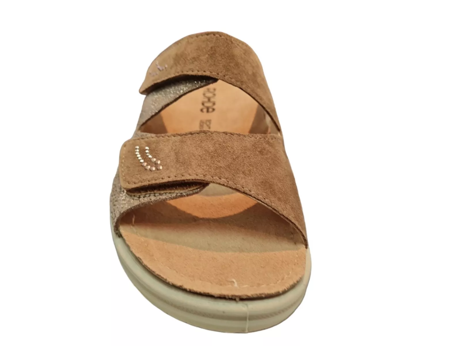 Rohde Rohde 5729 77 Beige Suede Dames Slippers