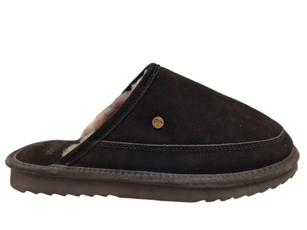 Warmbat Warmbat Cowra Men Suede Black Pantoffels