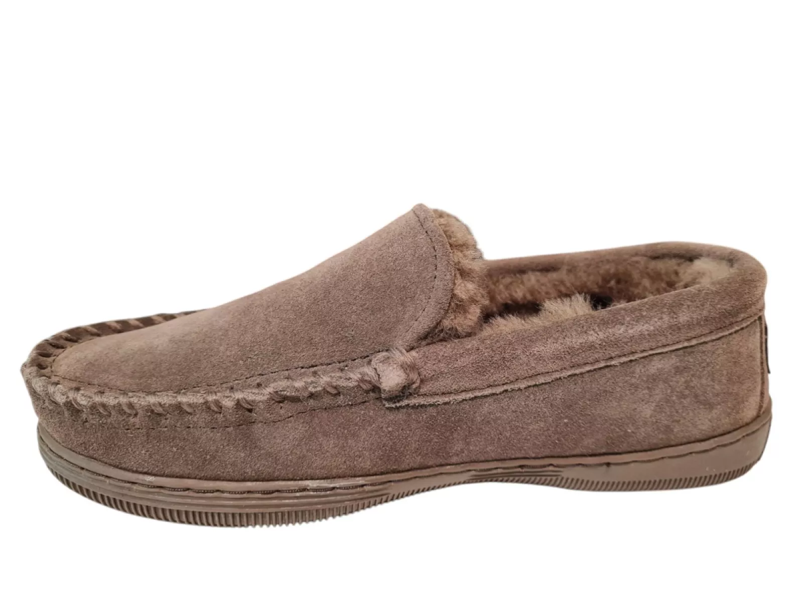 Warmbat Warmbat Grizzly Men Suede Pebble Pantoffels