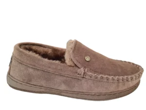 Warmbat Warmbat Grizzly Men Suede Pebble Pantoffels