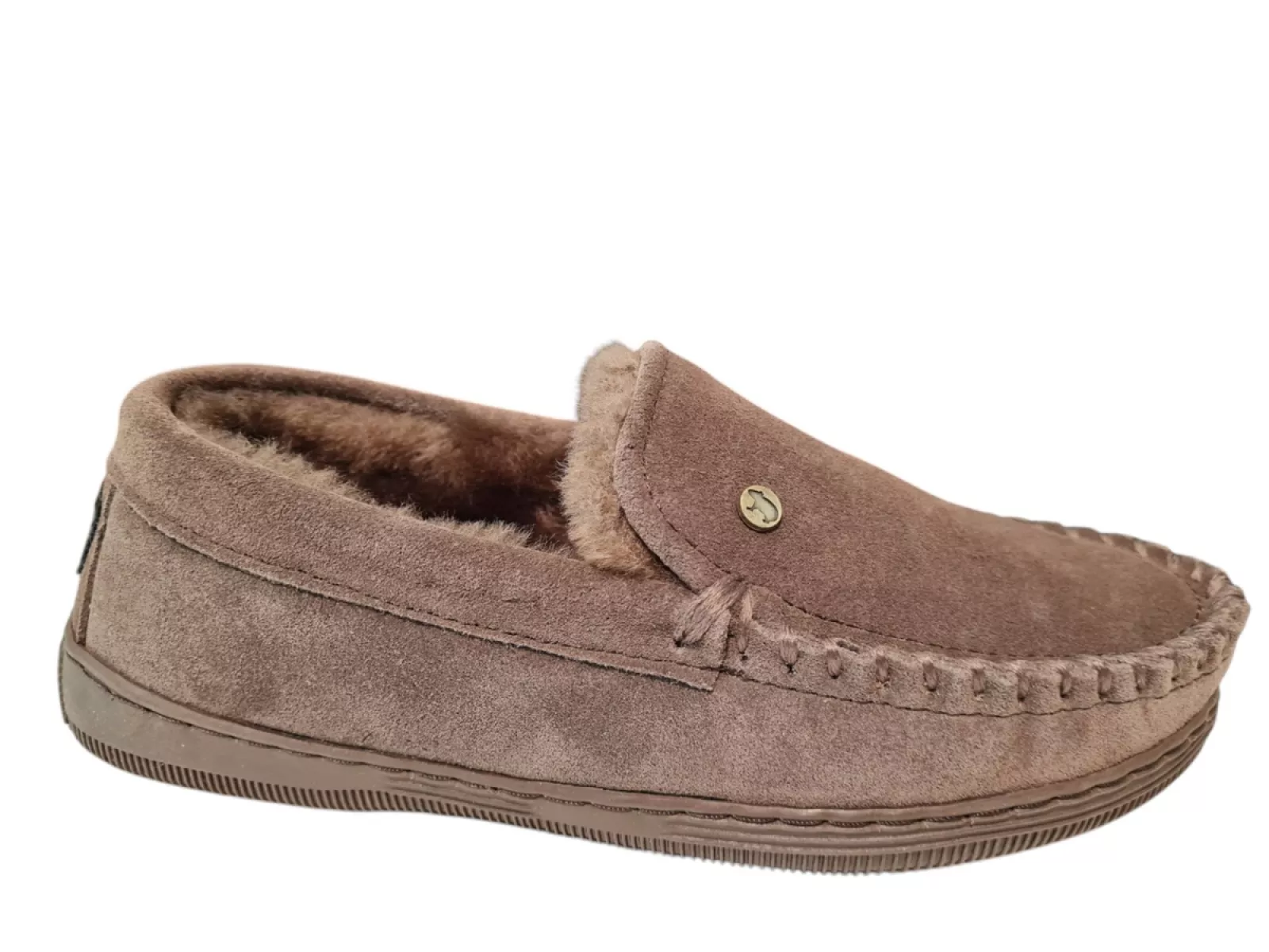 Warmbat Warmbat Grizzly Men Suede Pebble Pantoffels