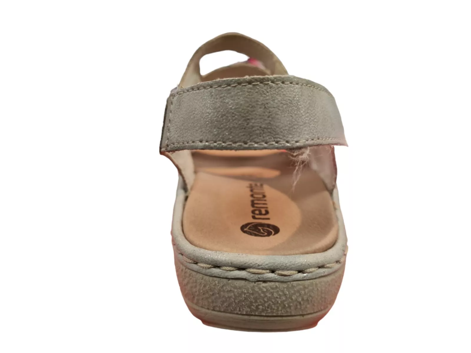 Remonte Remonte D7647-40 Sandalen Zilver Leer en Stretch Dames