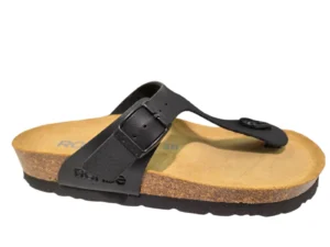 Rohde Rohde 5628 90 Teenslippers Zwart Leer Dames