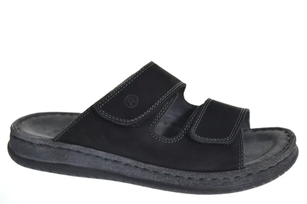 Rohde Rohde 6240 90 Slippers Nubuck Zwart Heren