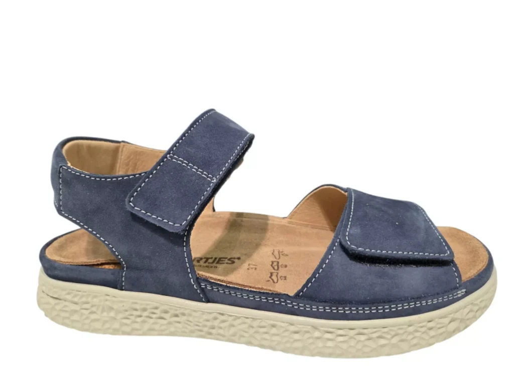Hartjes Hartjes 132.1220/20 48.00 H Sandalen Blauw Nubuck Dames Breedte H