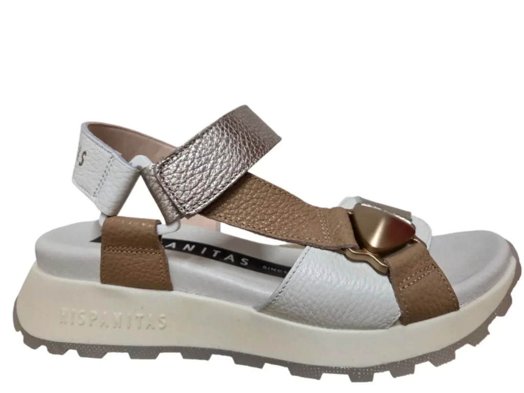 Hispanitas Hispanitas CHV264807 C001 Sandalen Wit Bruin Leer Dames