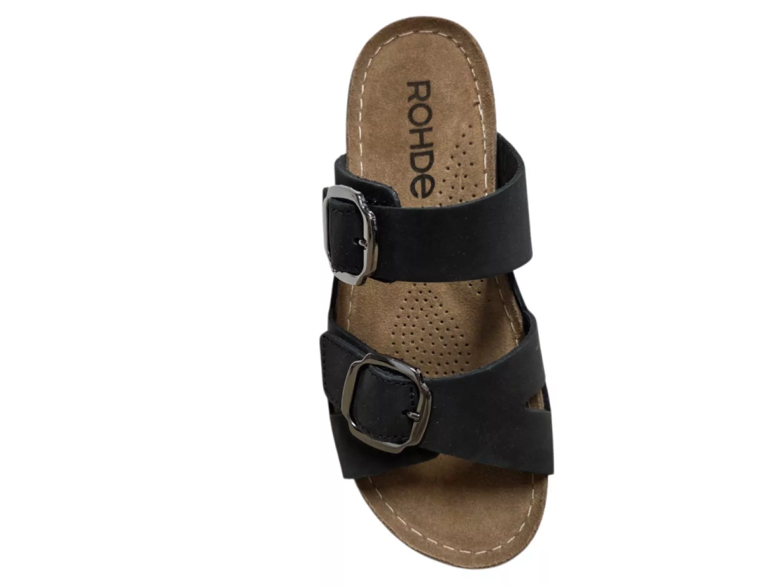 Rohde Rohde 5430 90 Slippers Zwart Nubuck Dames