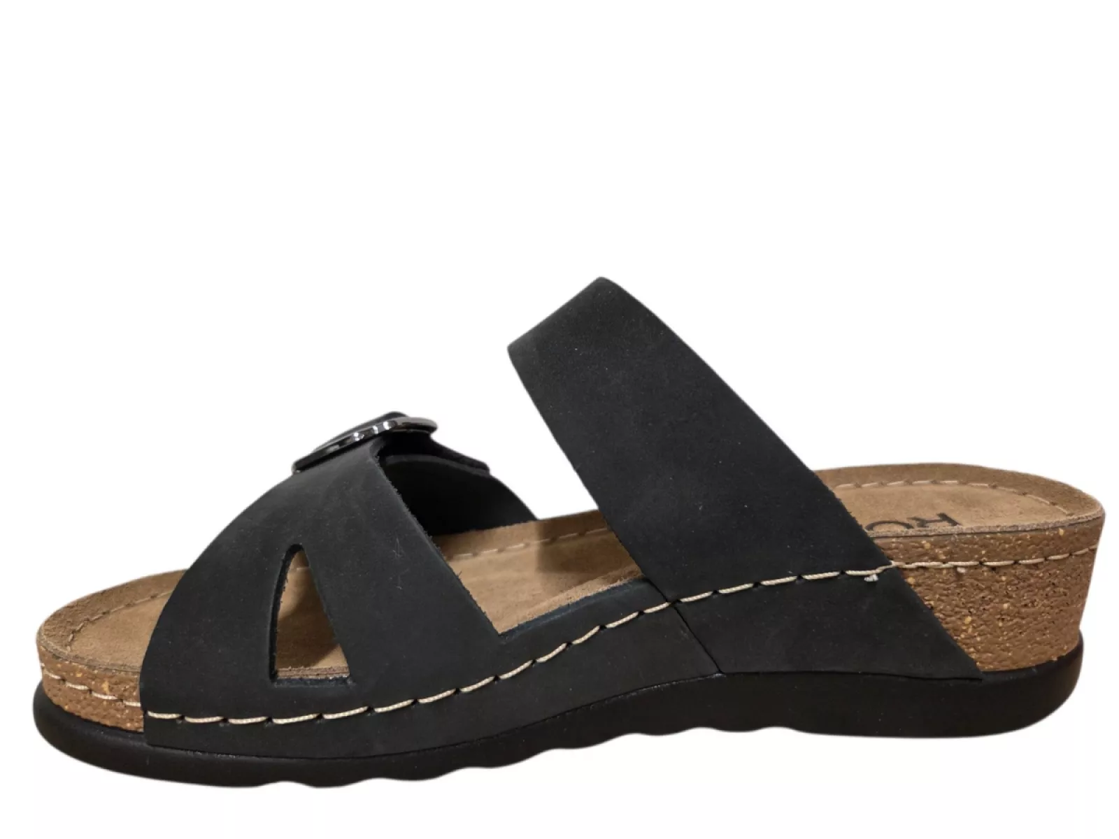 Rohde Rohde 5430 90 Slippers Zwart Nubuck Dames