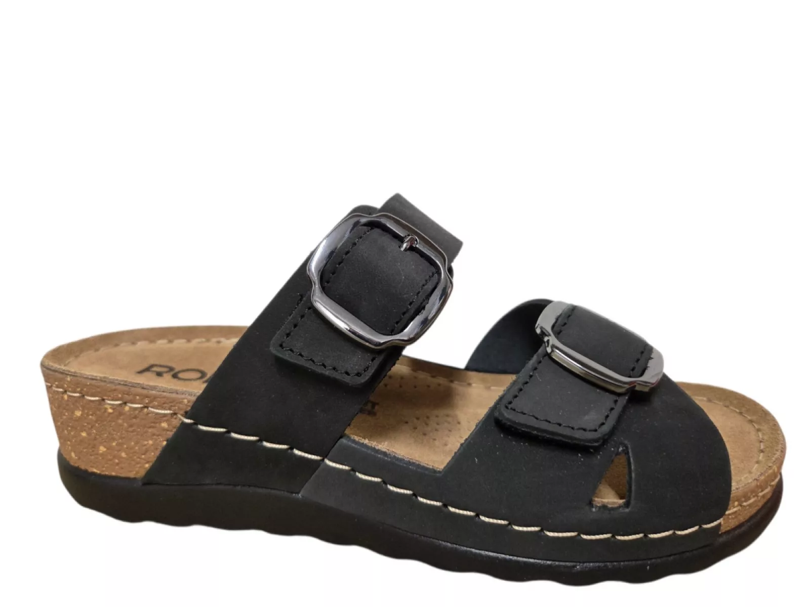 Rohde Rohde 5430 90 Slippers Zwart Nubuck Dames