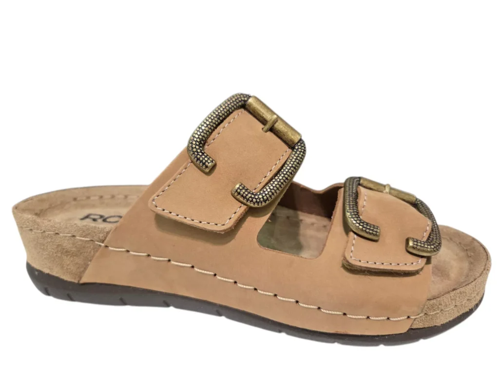 Rohde Rohde 5855 14 Slippers Beige Nubuck Dames