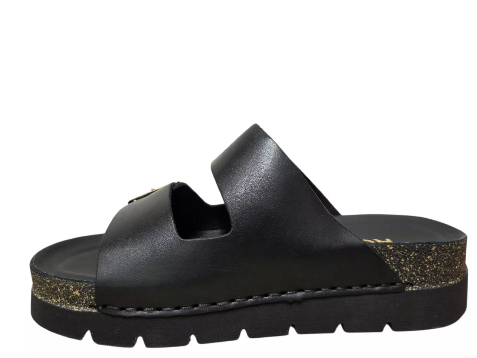 Rohde Rohde 6330 90 Slippers Zwart Leer Dames