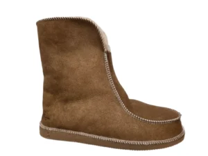 van Buren van Buren Hoge Pantoffels Camel Uniseks Sloffen Lamsvacht Gevoerd