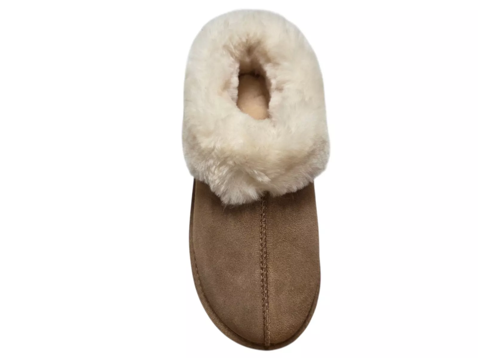 van Buren van Buren House Shoe Tuula Camel Uniseks Gesloten Lamsvacht Gevoerde Sloffen