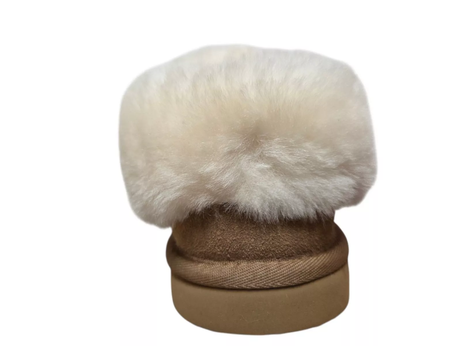 van Buren van Buren House Shoe Tuula Camel Uniseks Gesloten Lamsvacht Gevoerde Sloffen