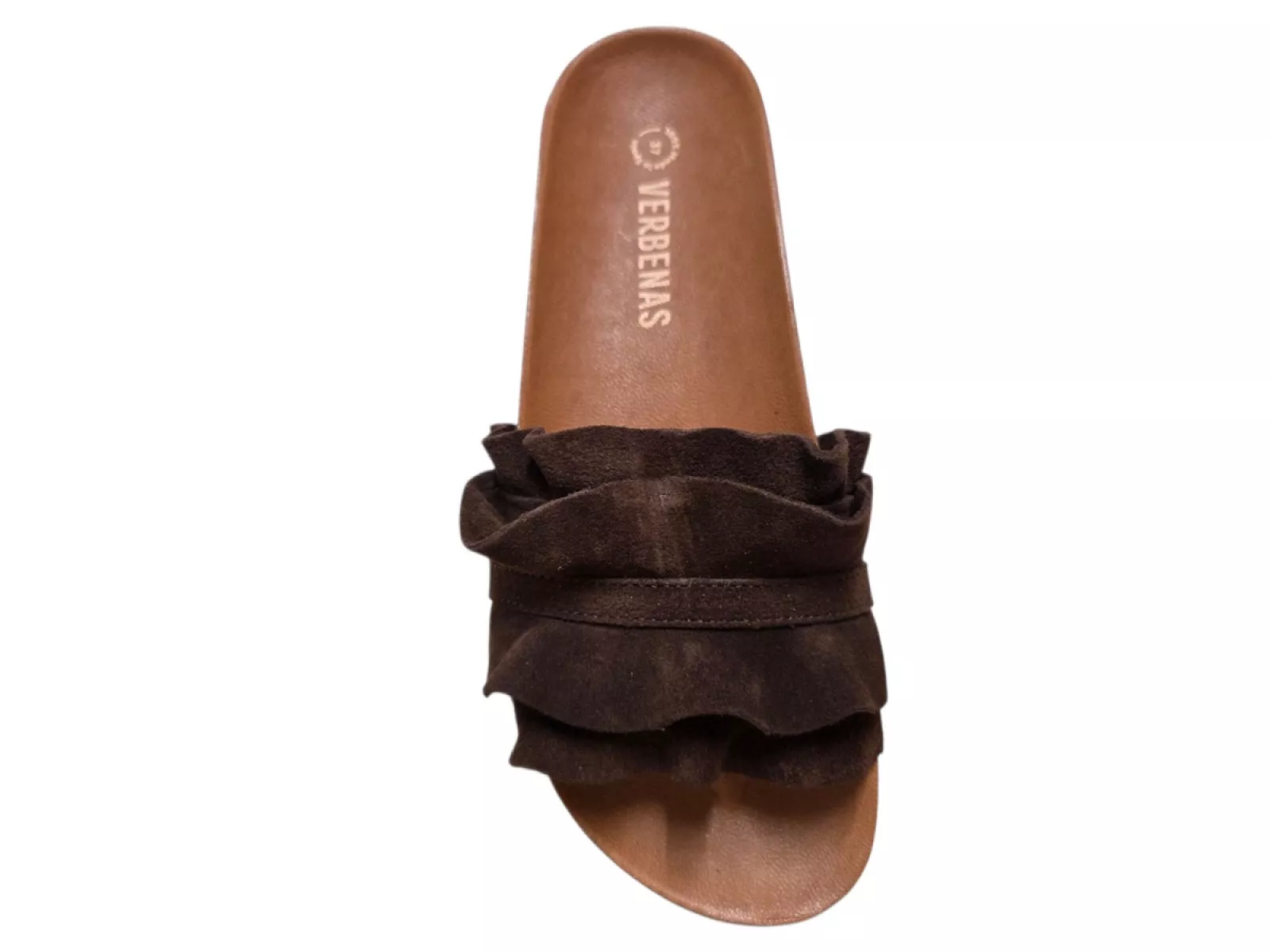 Verbenas Verbenas Rocio Marron Slippers Bruin Suede Dames