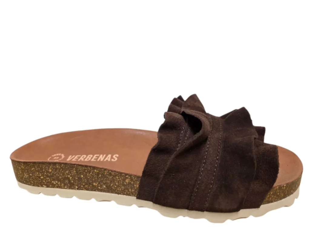 Verbenas Verbenas Rocio Marron Slippers Bruin Suede Dames