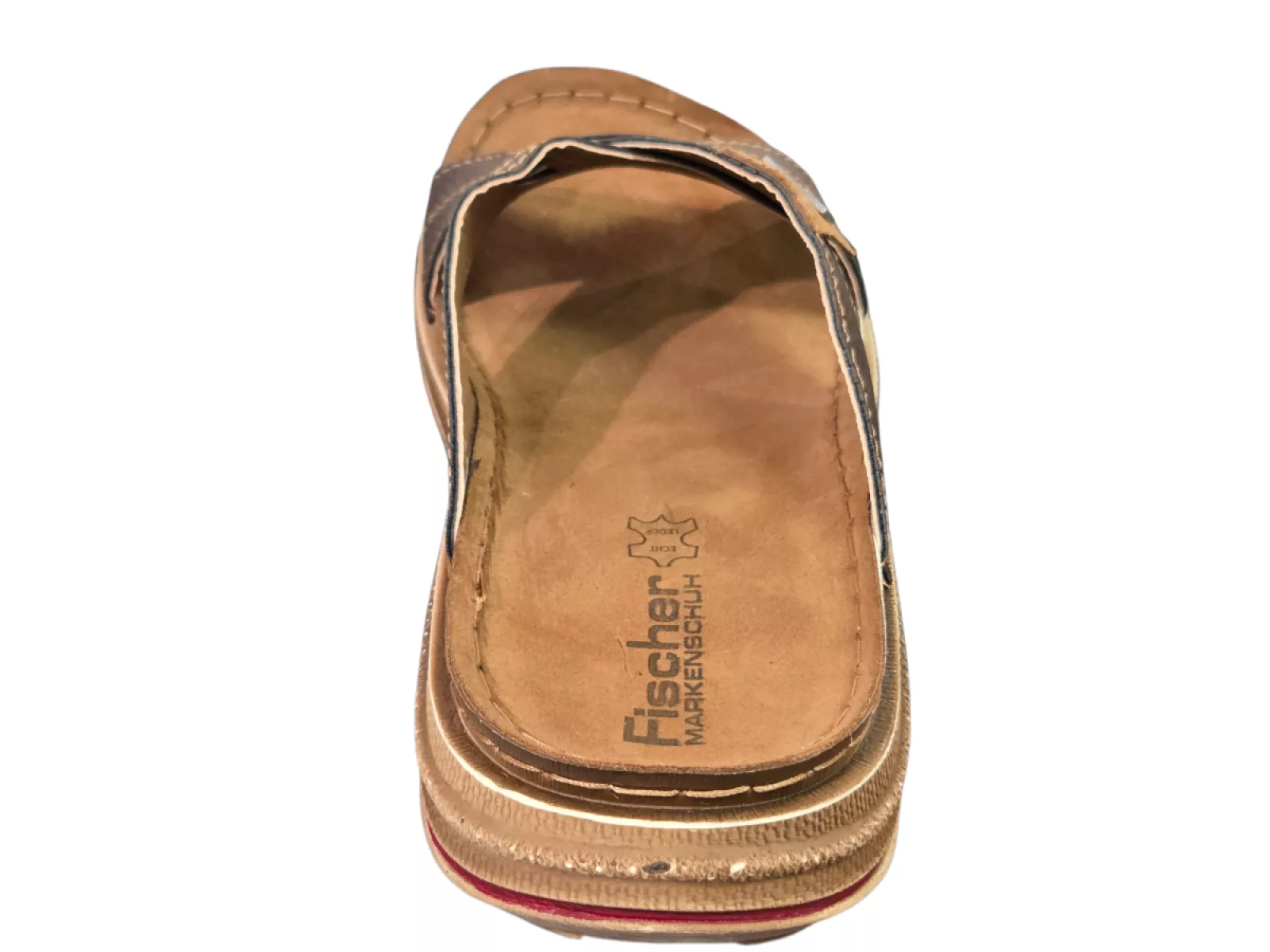 Fischer Fischer 536541 705 havanna Slippers Bruin Leer Heren