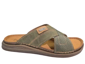 Fischer Fischer 556546 408 Slippers Groen Leer Heren
