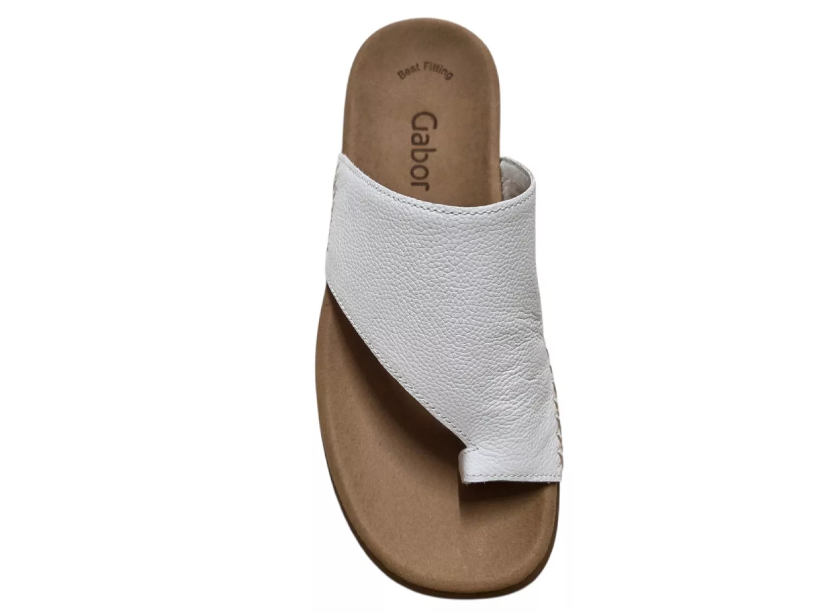 Gabor Gabor 03.700.21 Teenslippers Wit Leer Dames