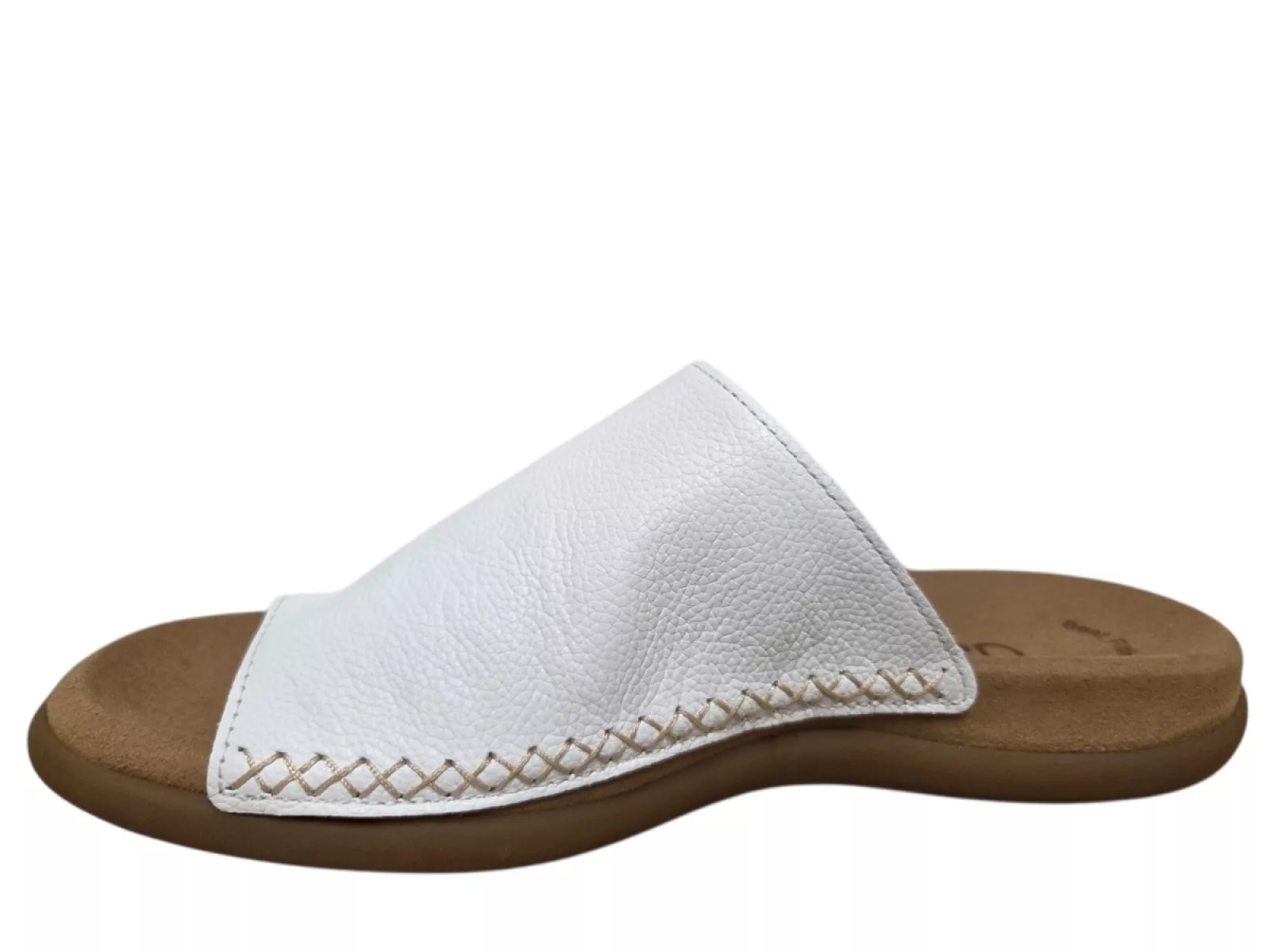 Gabor Gabor 03.700.21 Teenslippers Wit Leer Dames