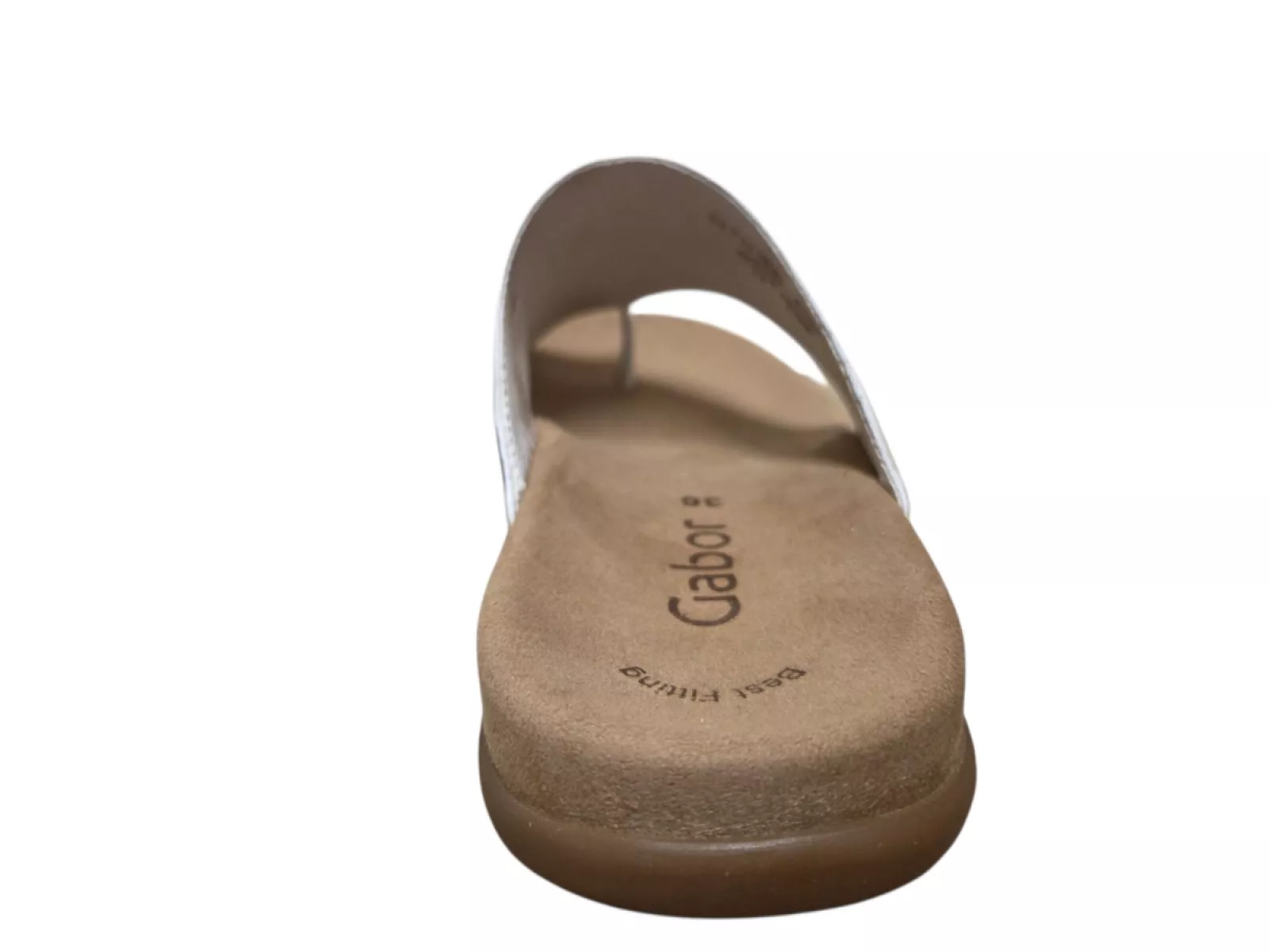 Gabor Gabor 03.700.21 Teenslippers Wit Leer Dames