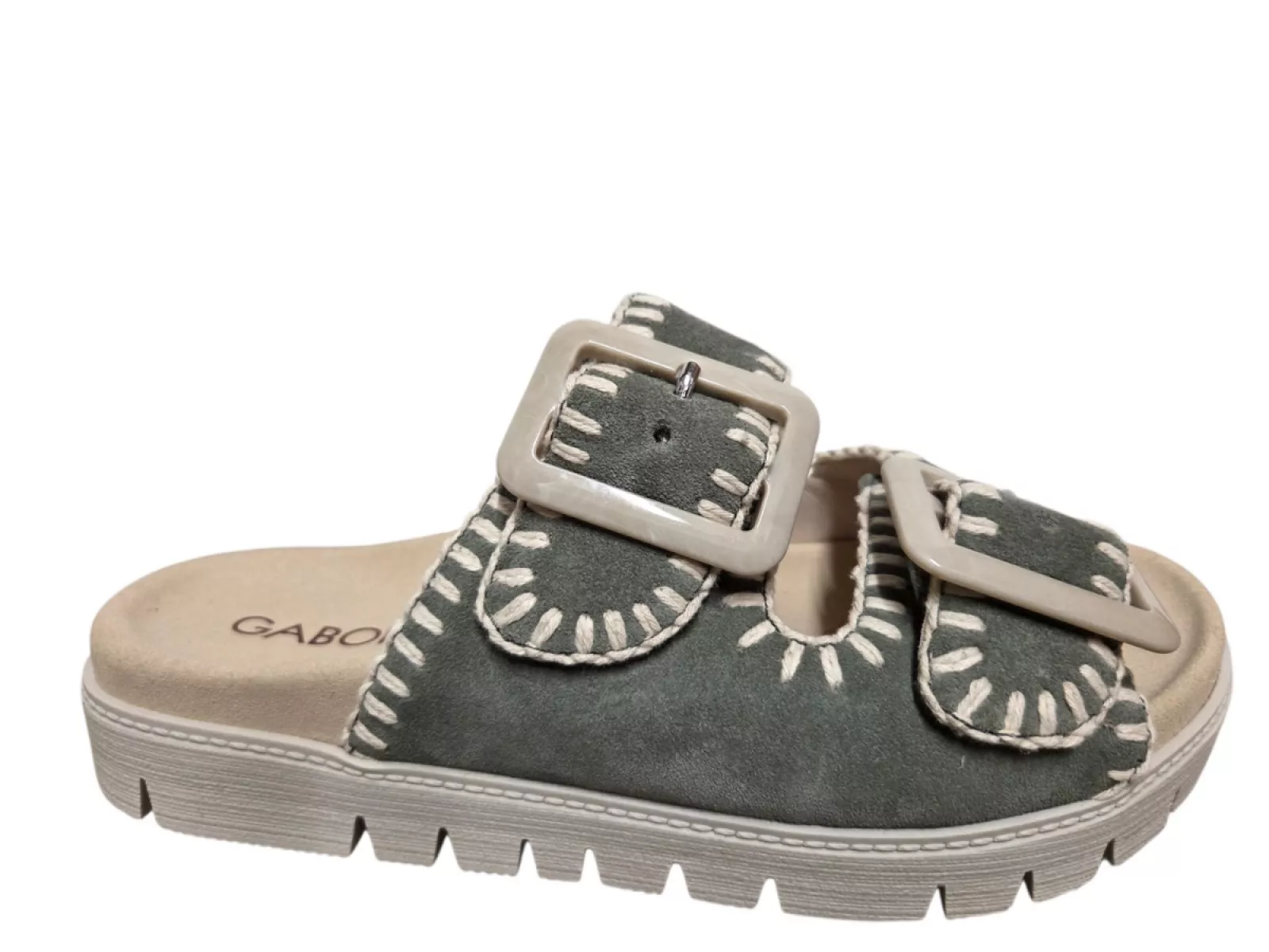 Gabor Gabor 83.741.19 Slippers groen Suede Dames