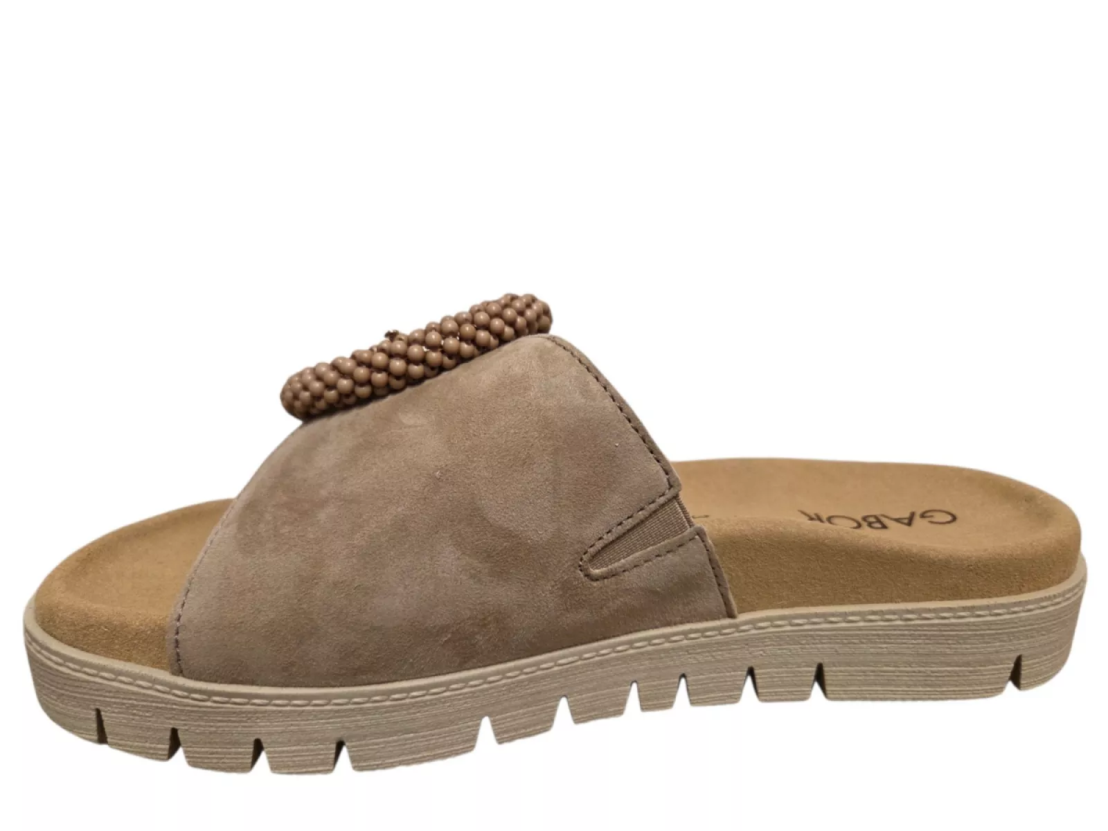 Gabor Gabor 83.745.14 Slippers Beige Suede Dames