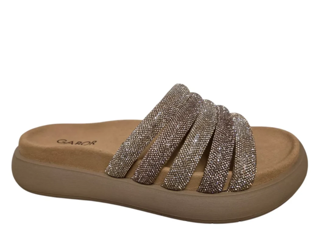 Gabor Gabor 83.752.82 Slippers Brons Goud Strass Leer Dames