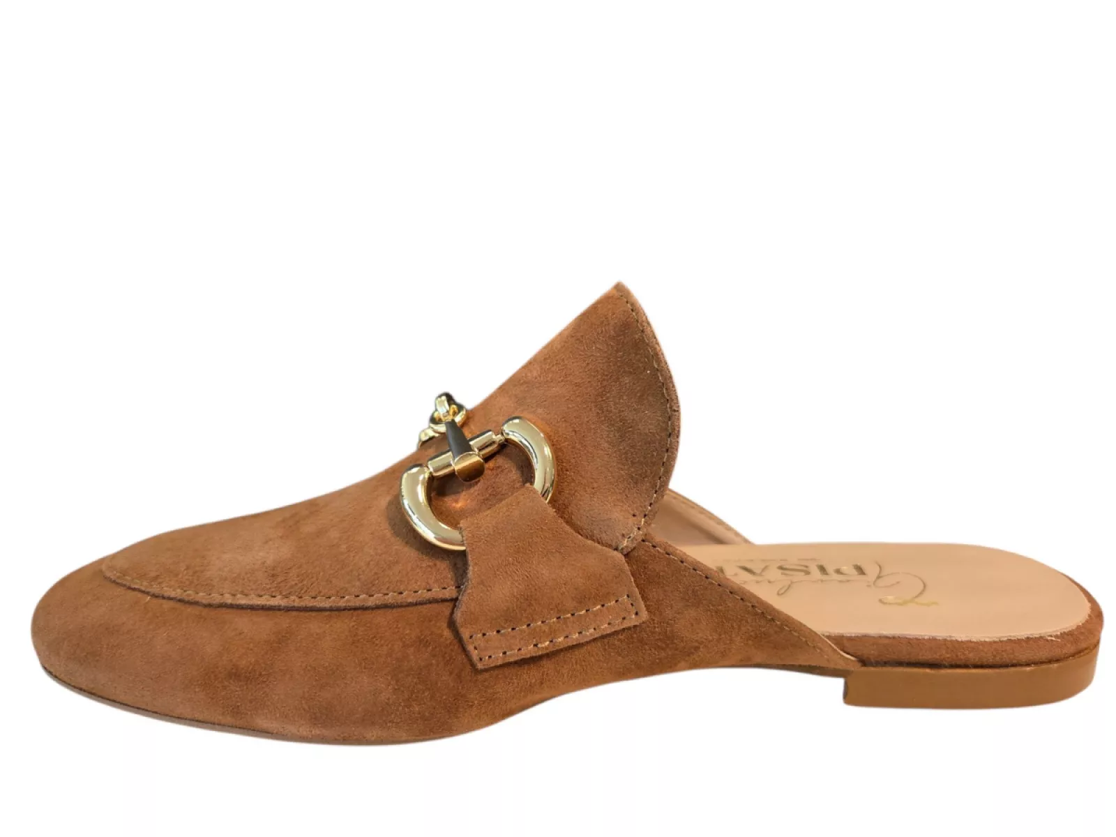 Gianluca Pisati Gianluca Pisati Scarlet Camoscio Legno Slippers Cognac Suede Dames