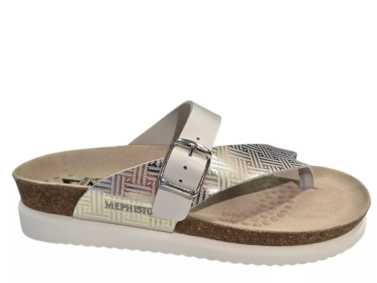 Mephisto Mephisto Helen Mix Helios Silver Teenslippers Zilver Leer Dames
