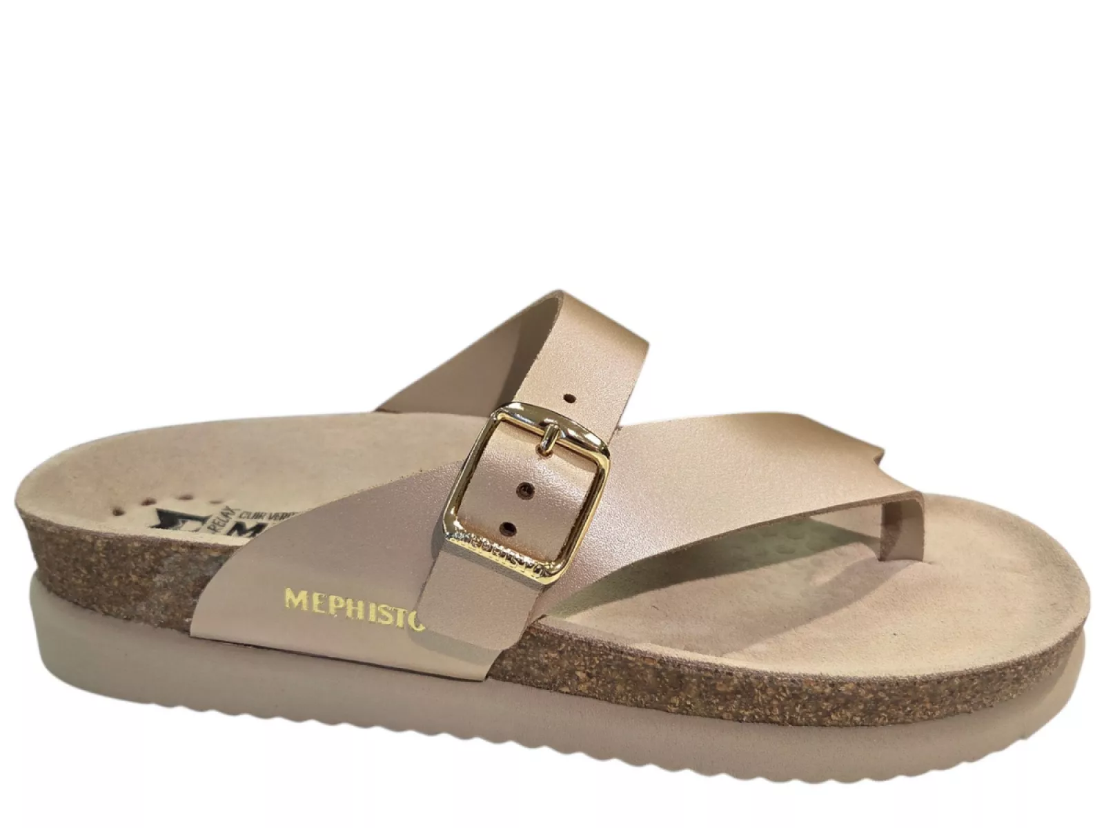 Mephisto Mephisto Helen Perla Platinum Teenslippers Platinum Leer Dames