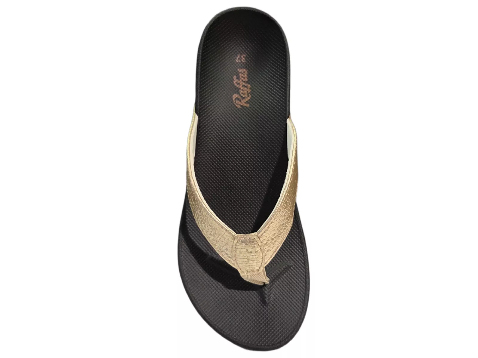 Raffas Raffas 2402 Bella Gold Teenslippers Goud Synthetisch Dames