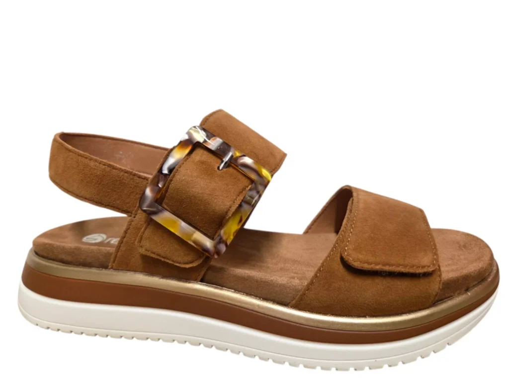 Remonte Remonte D1J62-22 Sandalen Bruin Suede Dames