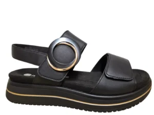 Remonte Remonte D1J63-00 Sandalen Zwart Leer Dames