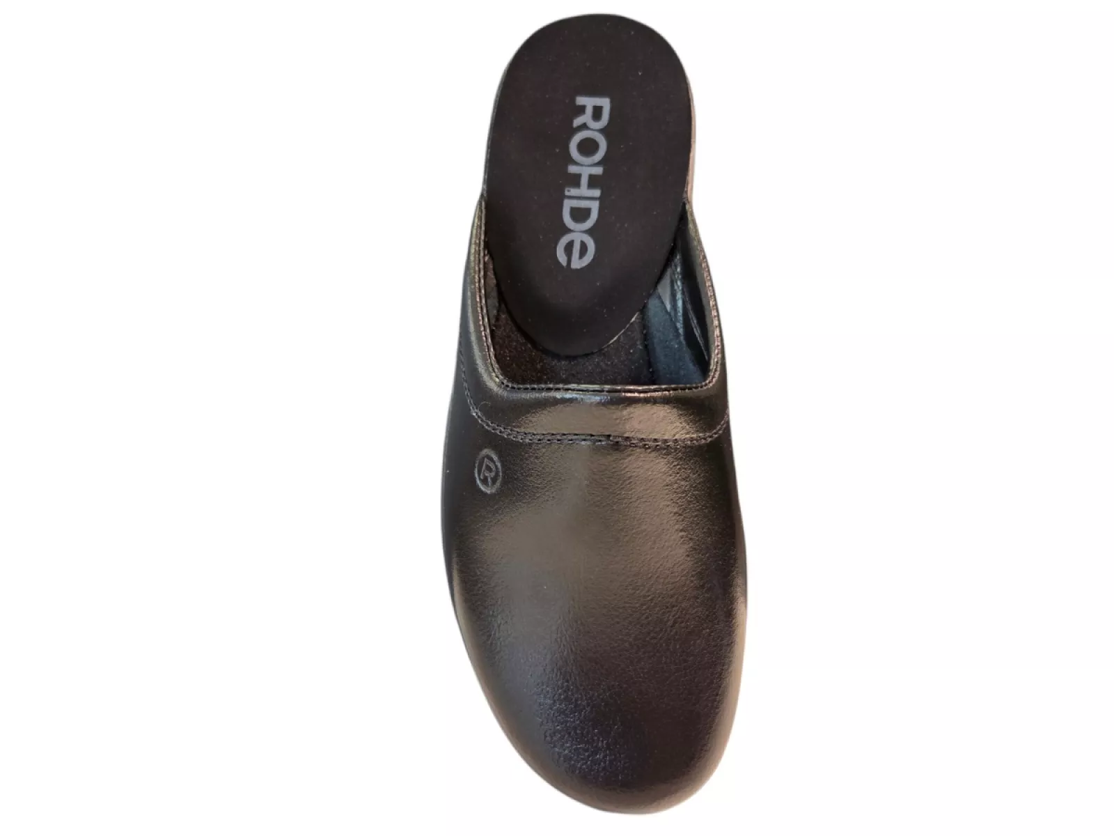 Rohde Rohde 1552 90 Pantoffels Zwart Leer Heren