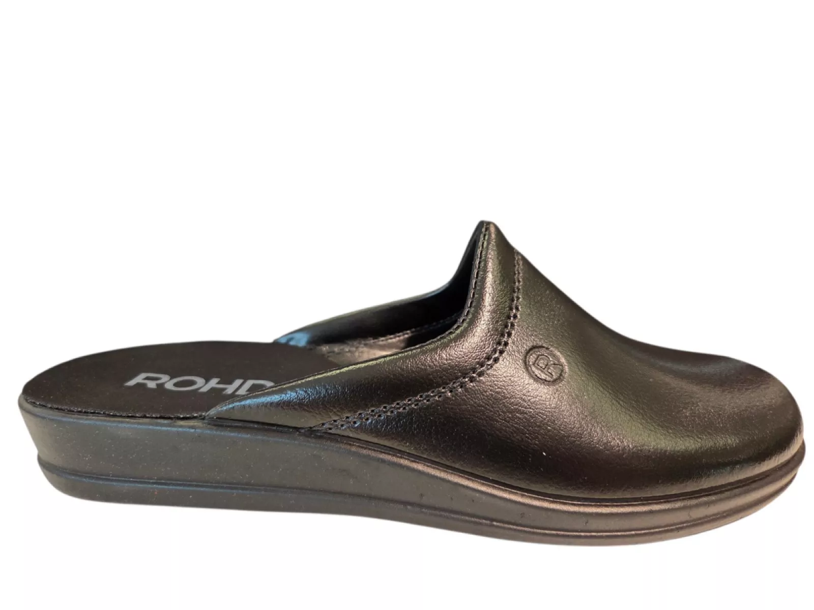 Rohde Rohde 1552 90 Pantoffels Zwart Leer Heren