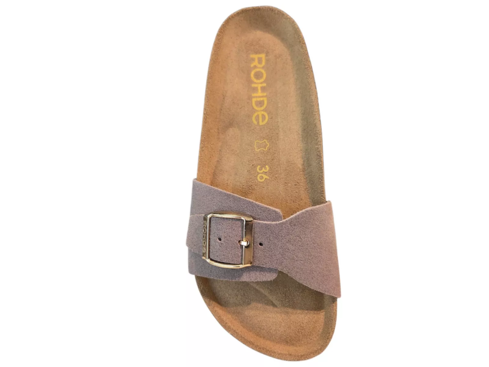 Rohde Rohde 5589 17 Dames Slippers Licht Bruin Suede Dames