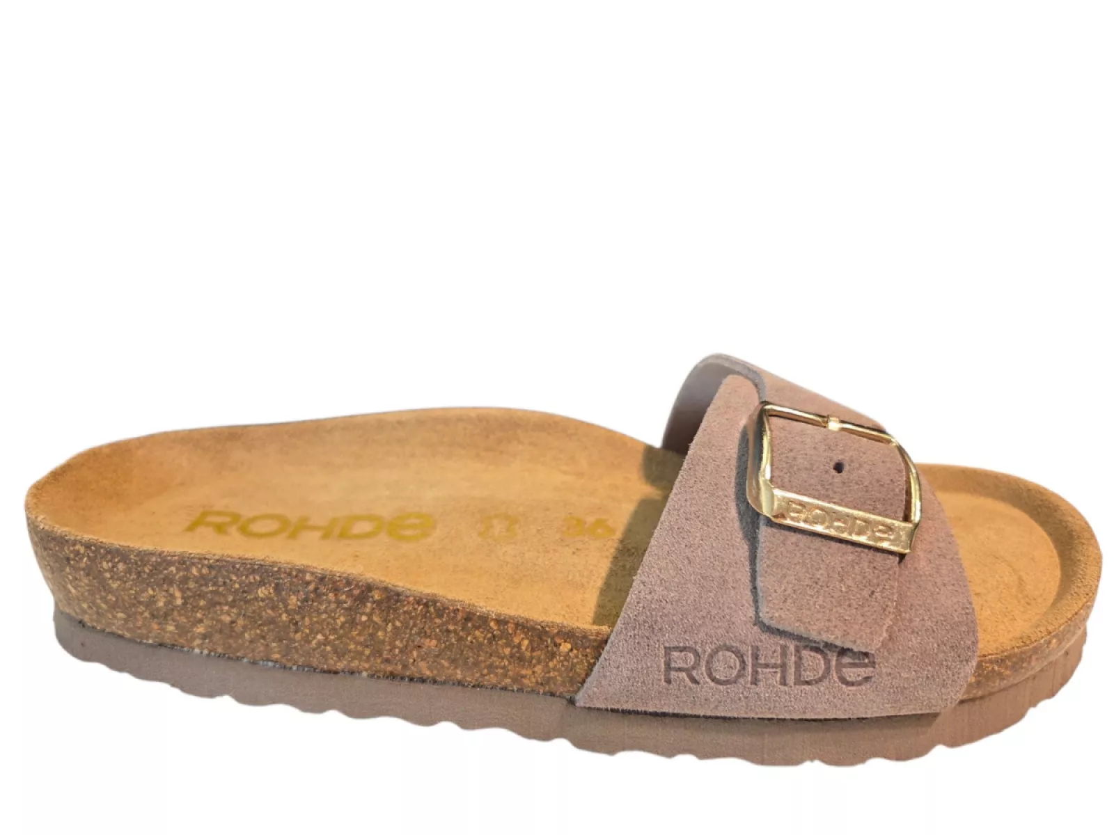 Rohde Rohde 5589 17 Dames Slippers Licht Bruin Suede Dames
